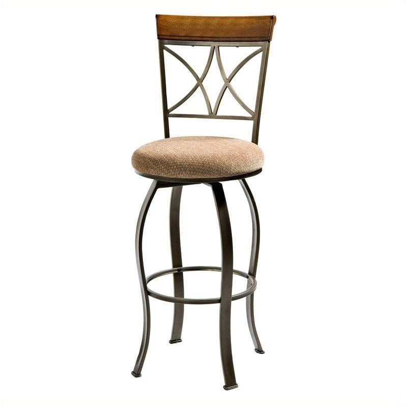 Bowery Hill 3-Piece Pub Set in Brushed Faux Medium Cherry Wood