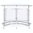 Bowery Hill Metal White Home Bar Unit Rectangular 50.75