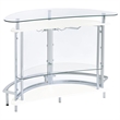 Bowery Hill Metal White Home Bar Unit Rectangular 50.75