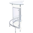 Bowery Hill Metal White Home Bar Unit Rectangular 50.75