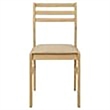 Bowery Hill 3-Piece Transitional Wood Dining Set with Drop Leaf in Natural