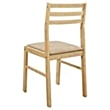 Bowery Hill 3-Piece Transitional Wood Dining Set with Drop Leaf in Natural