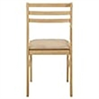 Bowery Hill 3-Piece Transitional Wood Dining Set with Drop Leaf in Natural