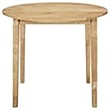 Bowery Hill 3-Piece Transitional Wood Dining Set with Drop Leaf in Natural