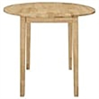 Bowery Hill 3-Piece Transitional Wood Dining Set with Drop Leaf in Natural
