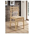 Bowery Hill 3-Piece Transitional Wood Dining Set with Drop Leaf in Natural