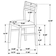 Bowery Hill 3-Piece Transitional Wood Dining Set with Drop Leaf in Natural