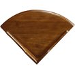 Bowery Hill Solid Wood Corner Table in Multi-Step Russet Finish