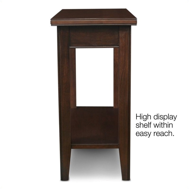Bowery Hill Rectangular Transitional Wood End Table in Cherry