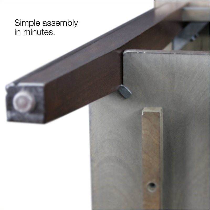 Bowery Hill Rectangular Transitional Wood End Table in Cherry