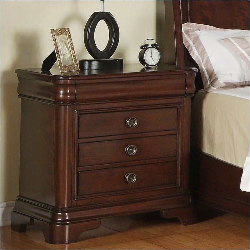 bowery hill nightstand in traditional cherry