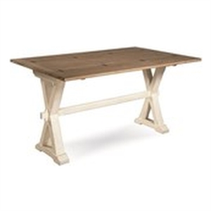 bowery hill drop leaf wood console table in terrace gray and washed linen