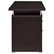 Bowery Hill 2-Drawer Contemporary Wood Computer Desk in Cappuccino
