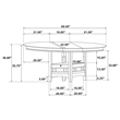 Bowery Hill Extendable Casual Counter Height Dining Table