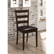 Bowery Hill 5 Piece Dining Set in Cappuccino and Dark Brown Finish