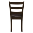 Bowery Hill 5 Piece Dining Set in Cappuccino and Dark Brown Finish