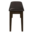 Bowery Hill 5 Piece Dining Set in Cappuccino and Dark Brown Finish