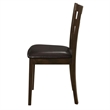Bowery Hill 5 Piece Dining Set in Cappuccino and Dark Brown Finish