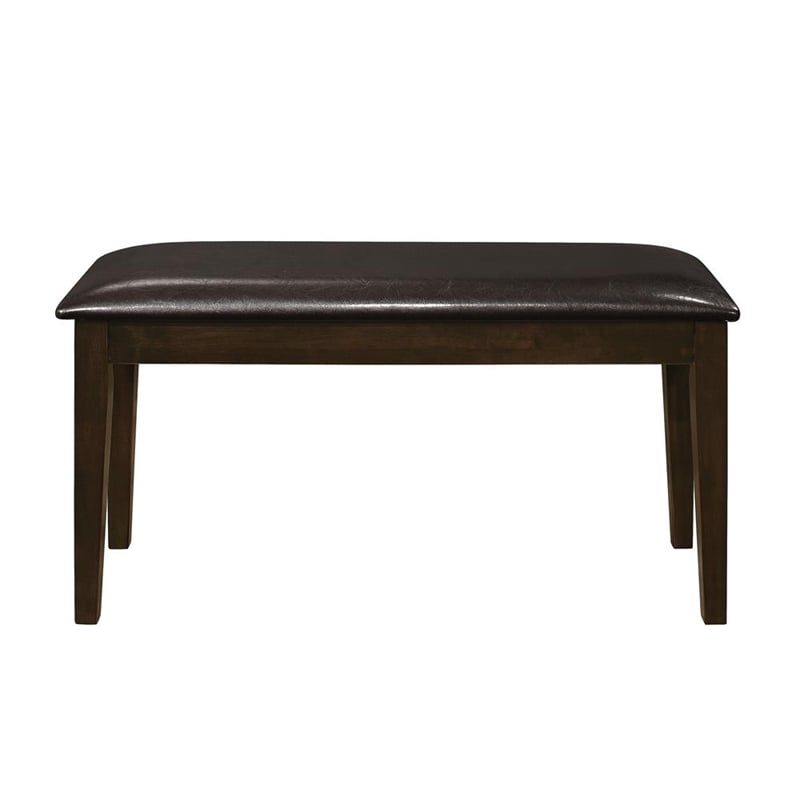 Bowery Hill 5 Piece Dining Set in Cappuccino and Dark Brown Finish