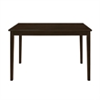 Bowery Hill 5 Piece Dining Set in Cappuccino and Dark Brown Finish