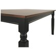Bowery Hill Rectangular Dining Table in Black and Brown