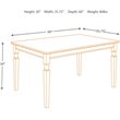 Bowery Hill Rectangular Dining Table in Black and Brown