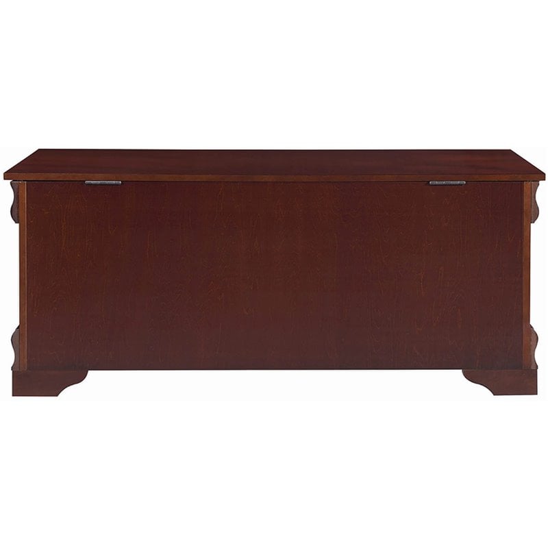 Bowery Hill Traditional Wood Cedar Blanket Chest in Warm Brown