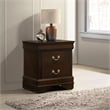 Bowery Hill 2 Drawer Nightstand in Cappuccino