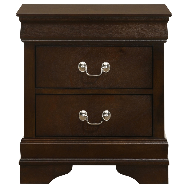 Bowery Hill 2 Drawer Nightstand in Cappuccino