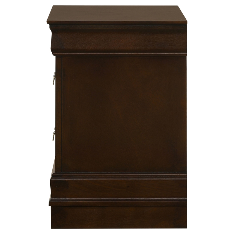 Bowery Hill 2 Drawer Nightstand in Cappuccino