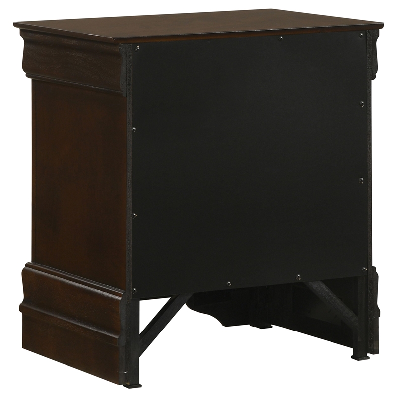 Bowery Hill 2 Drawer Nightstand in Cappuccino