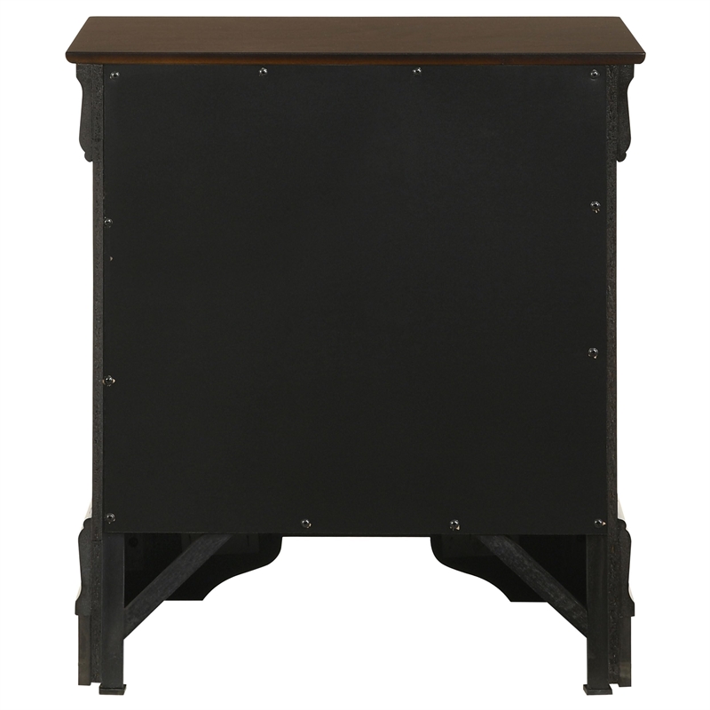 Bowery Hill 2 Drawer Nightstand in Cappuccino