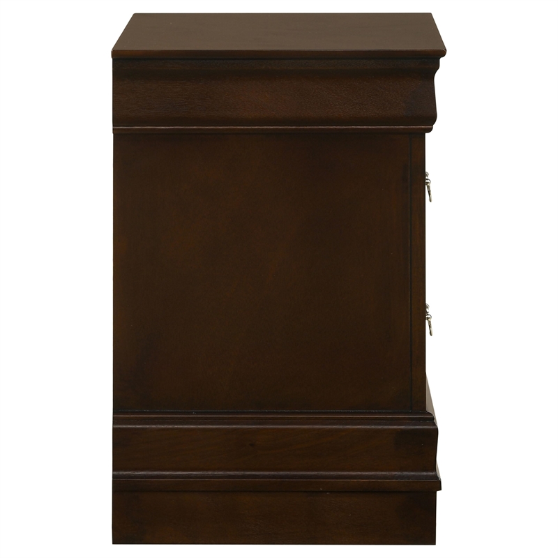 Bowery Hill 2 Drawer Nightstand in Cappuccino