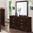 Bowery Hill 6 Drawer Double Dresser in Cappuccino