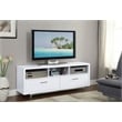 Bowery Hill Contemporary 3 Compartment Wood TV Stand for TVs up to 60