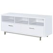 Bowery Hill Contemporary 3 Compartment Wood TV Stand for TVs up to 60