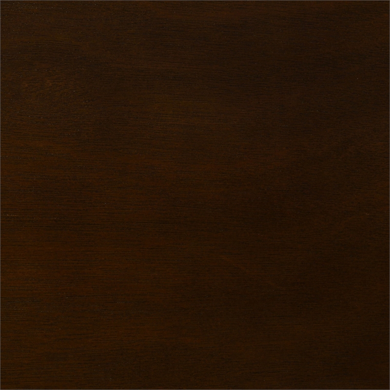 Bowery Hill Traditional Asian Hardwood Twin Sleigh Bed in Cappuccino