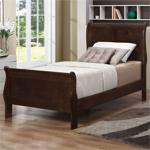 bowery hill sleigh bed in cappuccino