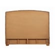 Bowery Hill Woven Banana Leaf Wood Queen Panel Headboard in Amber