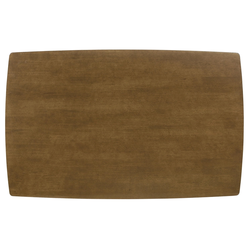 Bowery Hill Angled Leg Dining Table in Chestnut