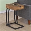 Bowery Hill End Table with 2 Power Outlets and USB Ports