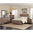 Bowery Hill Queen Panel Bed in Washed Taupe