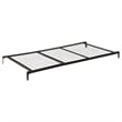Bowery Hill Transitional Iron/Metal Daybed Linkspring in Black