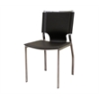 Bowery Hill Leather Dining Chair in Brown (Set of 2)