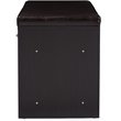 Bowery Hill Shoe Rack Bench in Espresso