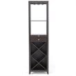 Bowery Hill Wine Tower in Dark Brown