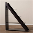 Bowery Hill 4 Shelf Bookcase in Dark Brown