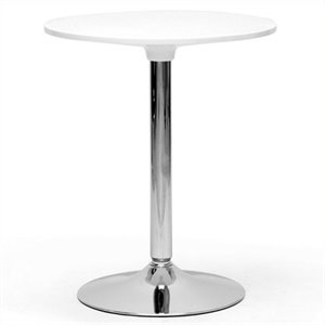Bowery Hill Round Bistro Table in White