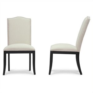 Bowery Hill Dining Chair in Beige (Set of 2)
