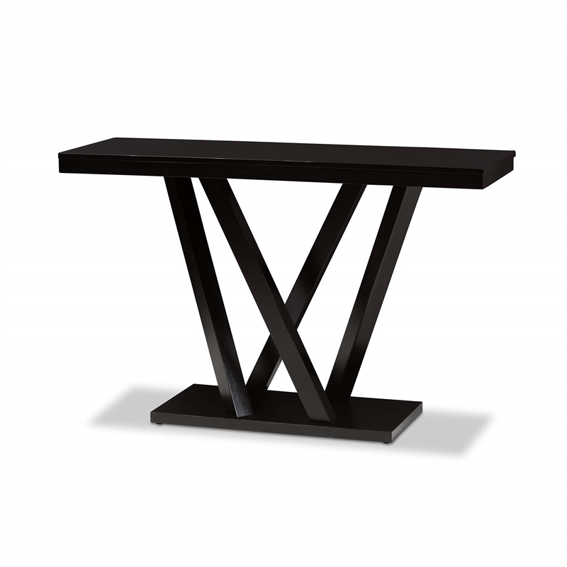 Bowery Hill Console Table in Cappuccino